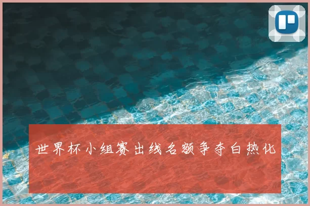 世界杯小组赛出线名额争夺白热化